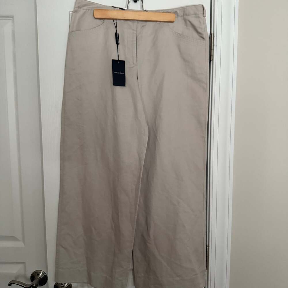 Giorgio Armani womens trousers, linen blend, Lightweight, US size 10